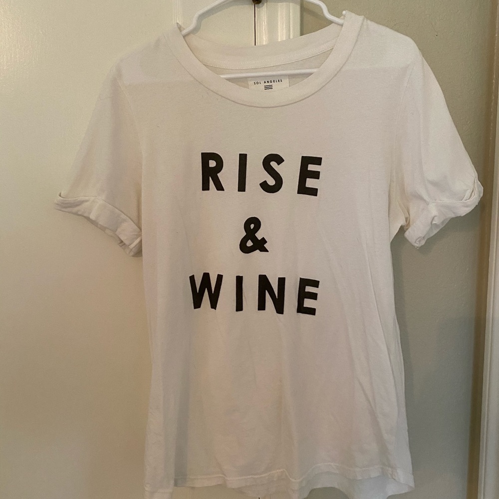 Anthropologie Rise and Wine t-shirt